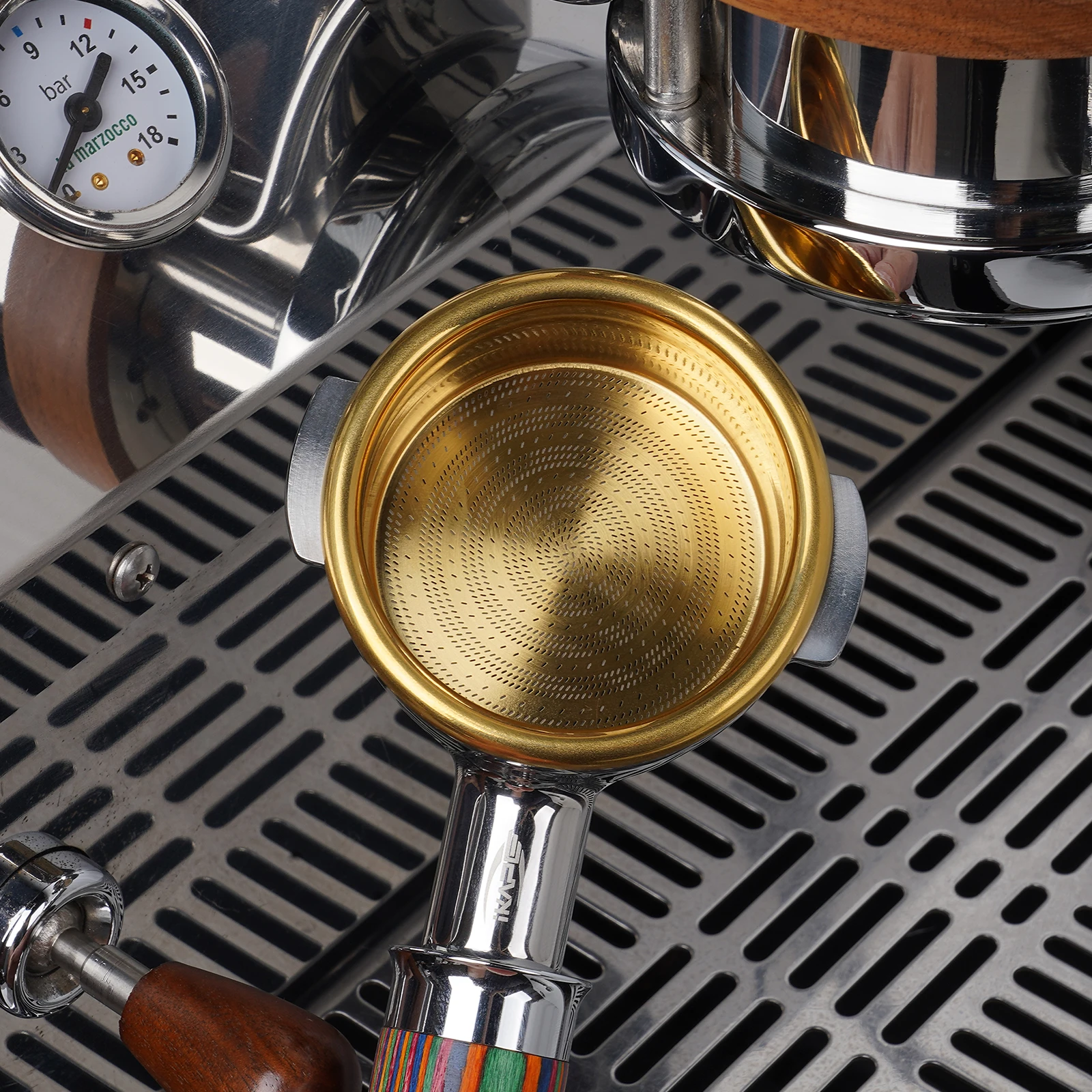 فلتر سلة قهوة اسبريسو بدون قاعدة عالي الدقة من الس...