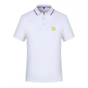 2026 New Mens Classic  Polo Shirt Short Sleeve Green Logo Print Comfortable Casual Daily Wear Tee