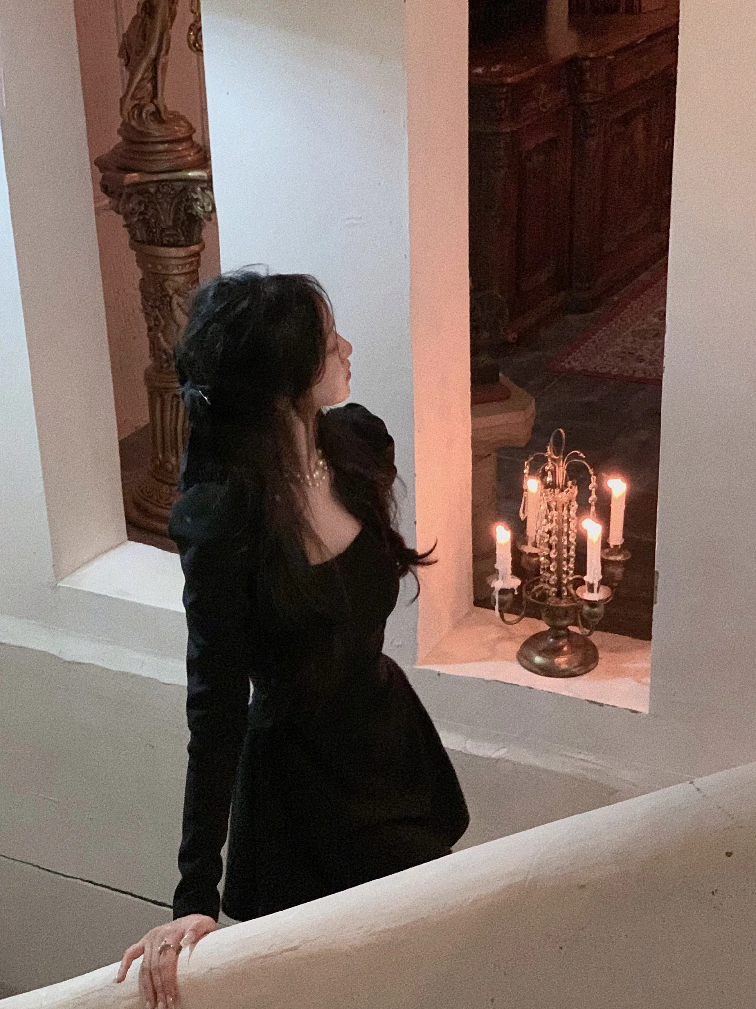 Spring New Elegant Square Collar Midi Party Dresses for Women Long Sleeve Black White Slim Vestidos Female High Waist Clothes