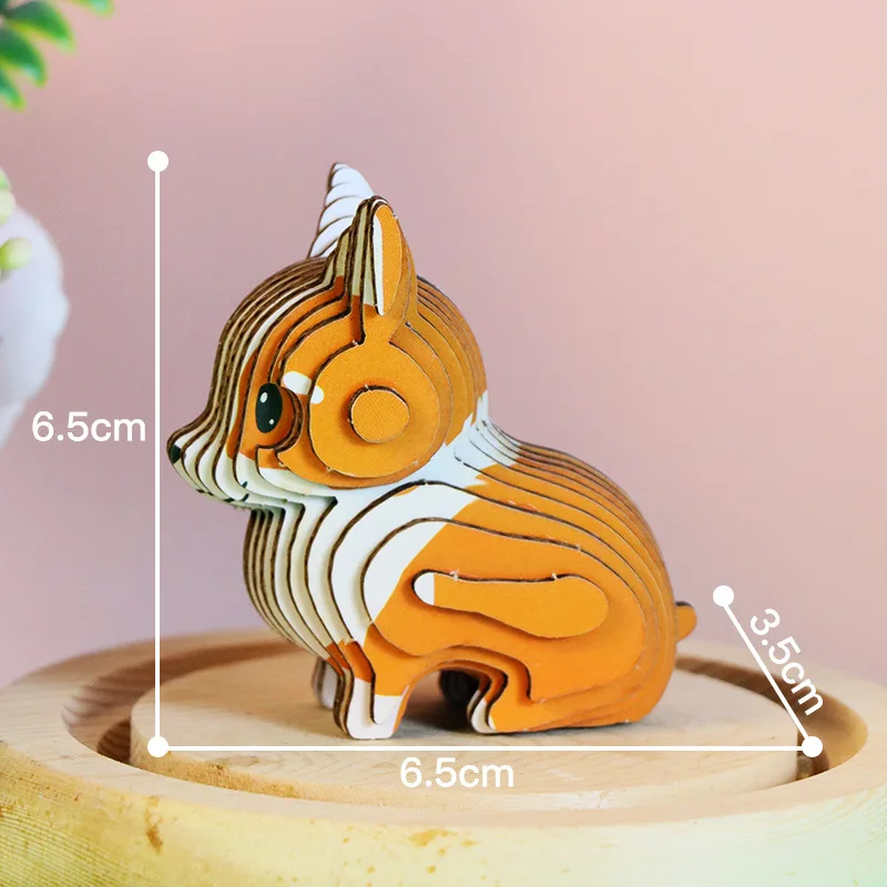 3D Cute Puppy Paper Jigsaw Puzzle - Interactive Educational Toy