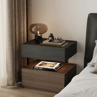 Table De nuit De rangement tiroir Simple Table De chevet De luxe moderne minimaliste Mesitas De Noche Para El dortoir meubles chambre 5