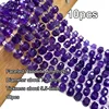 Natural Stone Amethyst Quartz Loose Round Square Rondelle Spacer Beads for Jewelry Making DIY Bracelet Earrings Accessories 3