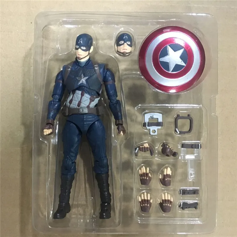 

16 см Marvel Мстители: Капитан Америка 2 ручная работа модель куклы подарок орнамент может быть собран, декорирован и подарен