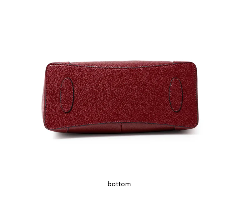 Klassische Pebble-Leder Schultertasche für Damen mit Metall-Dekor-Etikett, Tragbare Weiche Leder-Handtasche für Arbeit und Alltag – Detail 12
