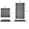 Metal Tray Wood Pallet Leather Large Rectangular Storage Serving Tray Hotel Dessert Dinner Tea Food Tableware Home Kitchen Tool 3