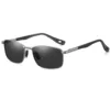 A743 Polarized Sunglasses Men Photochromic Night Vision Metal Frame Square Sun Glasses for Driving Fishing Cycling UV400
