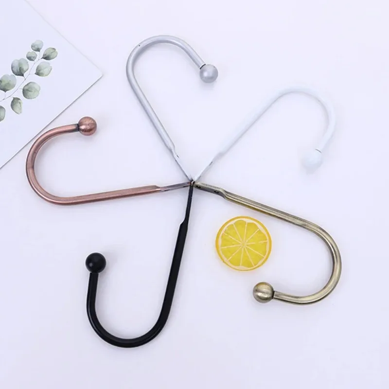 2PCS Retro Iron Simple Roundhead U-shaped Wall Hook Curtain Accessories Bedroom Kitchen Bathroom Hook with Screw 2023 New