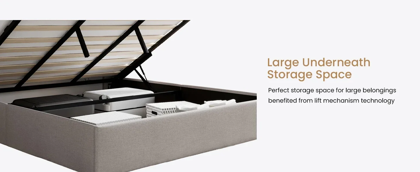 underneath storage space