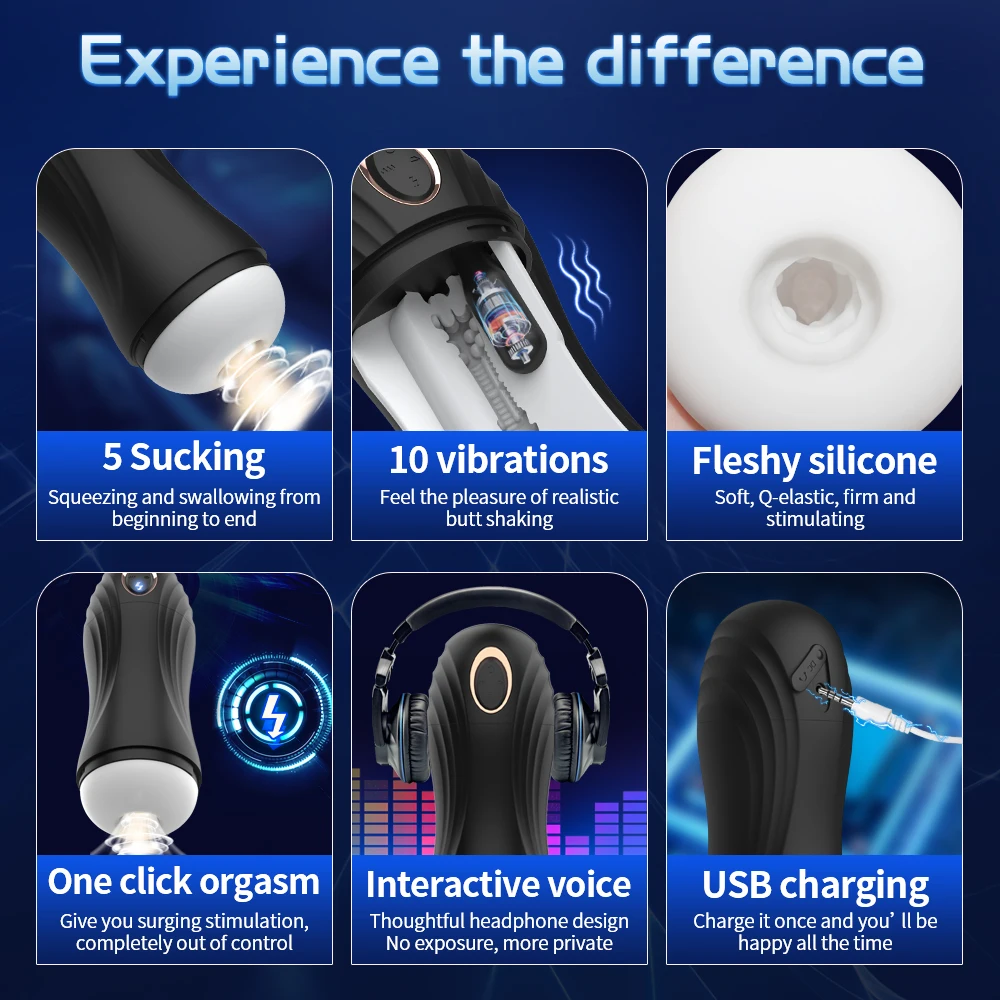 Male Masturbator Sucking Vibrating One-Click Orgasm Sexy Moaning Massager Men's Pocket Pussy Penis Trainer Adult Sex Toy For Men_voghion.com
