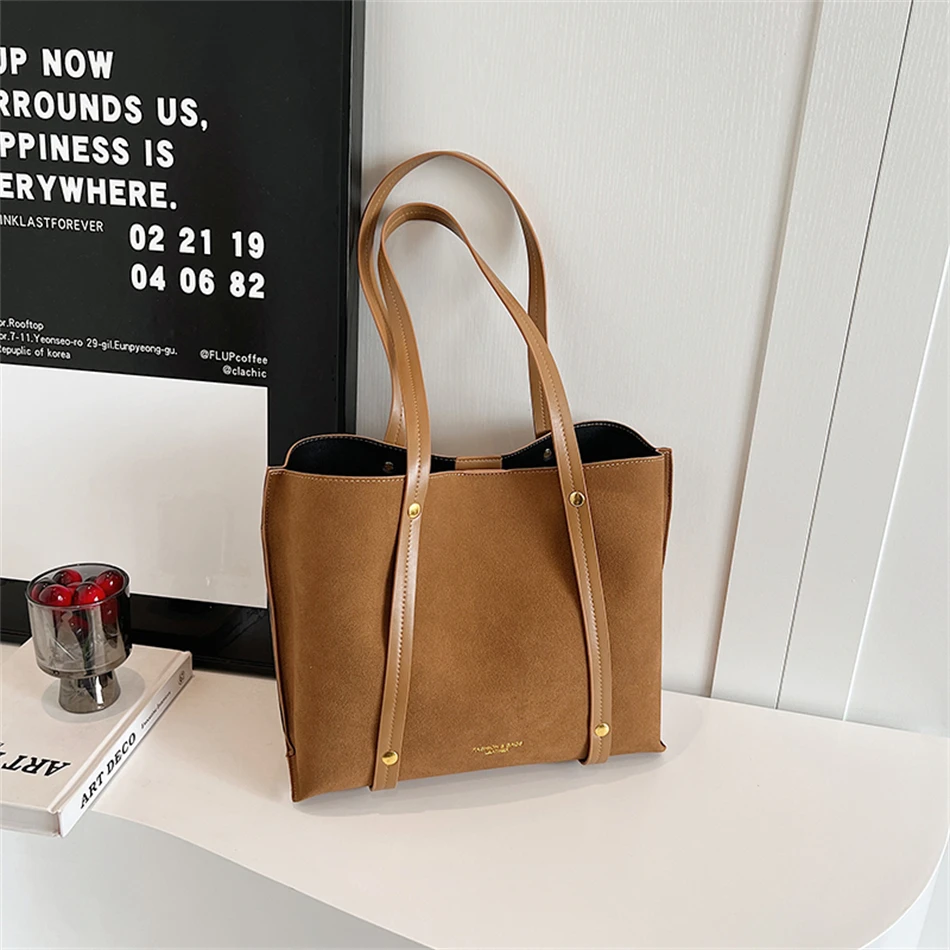 

Новинка 2023, женская сумка, Большая вместительная однотонная Повседневная Сумка-тоут, женская сумка, женские сумки, бесплатная доставка, сумки