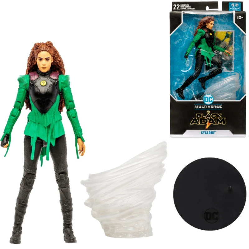 In Magazzino Mcfarlane Dc Multiverse Black Adam Cyclone 7 Pollici Mega Action Figure Figure Giocattolo Da Collezione