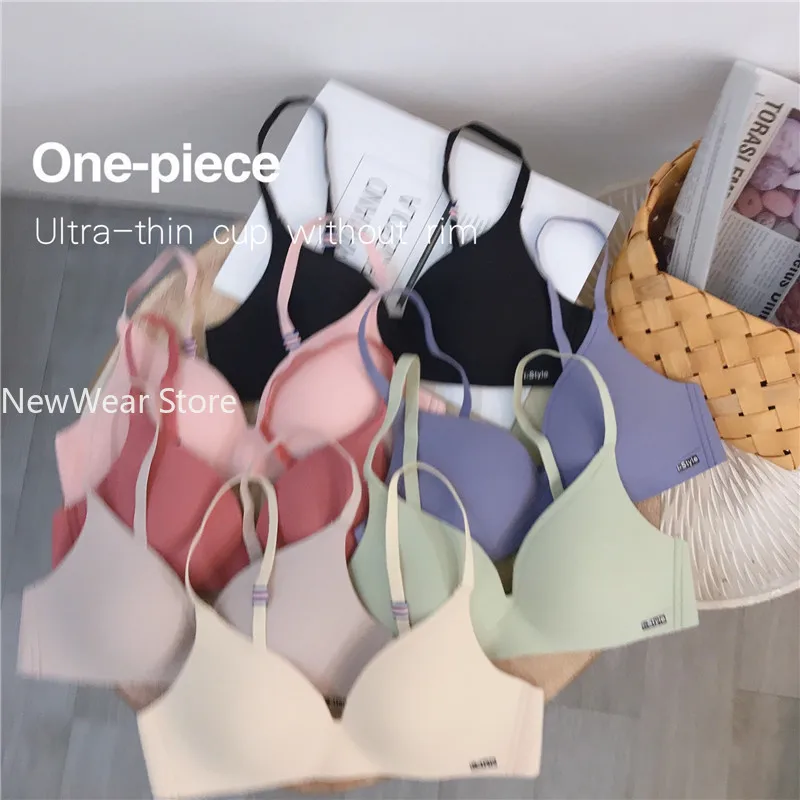 One Piece of Thin, Traceless, Small Bra Collection Lingerie Simple and Comfortable Bra Cover Without Underwire  Bralette Top