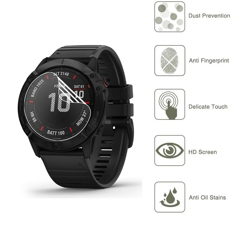 Premium Hydrogel Screen Protector for Garmin Fenix Series - Ultra-Thin Protective Film
