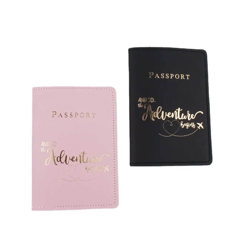

Holder Letter Print Airplane Check-in PU Leather Travel Accessories PU Card Case Passport Protective Cover Passport Holder