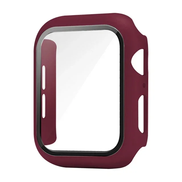 Ultimate Tempered Glass Screen Protector Case for Apple Watch – Rugged Full Coverage Guard