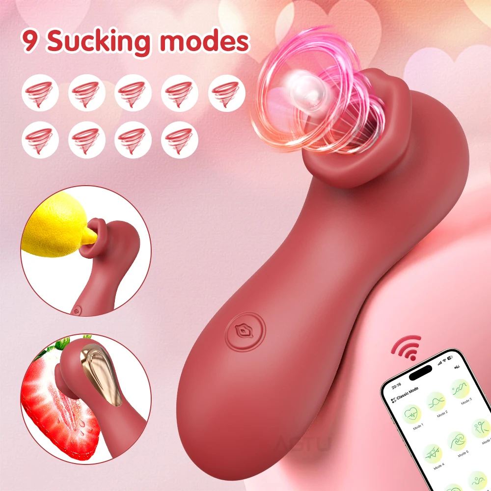 APP Sucker Vibrator Weibliche Klitoris Stimulator Saugen Klitoris Oral Blowjob Nippel Sex Spielzeug für Frauen Masturbator Sex Produkt 1
