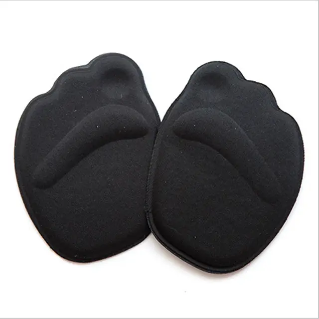 Women Men Pain Relief Forefoot Insert Half Insoles Non-slip Sole Shoe Cushion Reduce Padded Front Foot Pads for Shoes Inserts Black-2