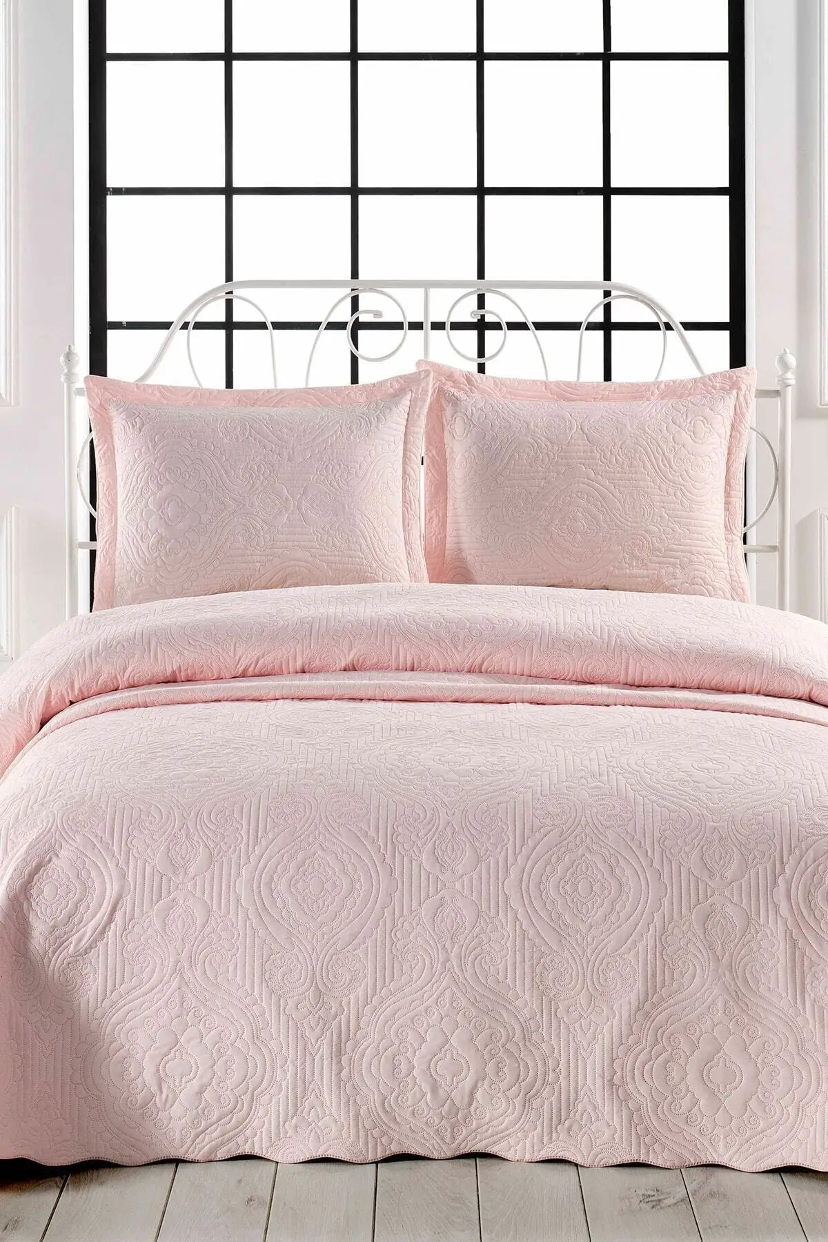 

Double Authentic Powder Microfiber Quilted Bed Cover 250x260 Cotton Bed Linen Pink Battal Boy Room
