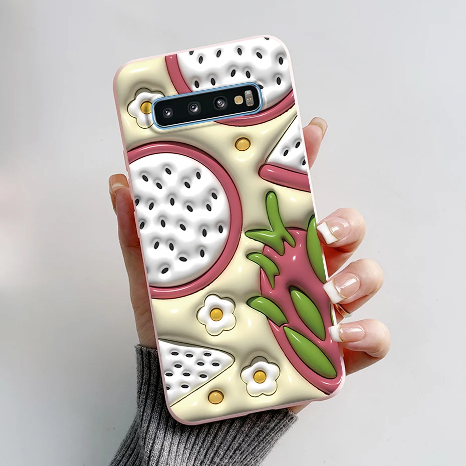 Hülle für Samsung Galaxy S10 S10 Plus S10E Fundas Stilvolle bemalte weiche TPU-Schutzhülle für Samsung S10 S10+ Handyhülle – Detail 2