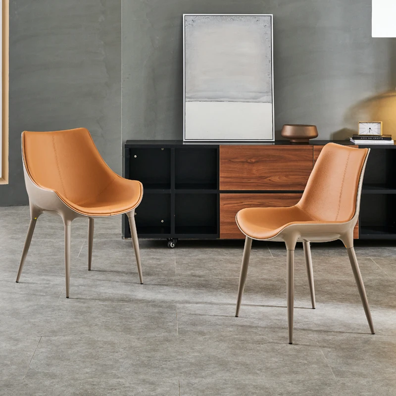 

Nordic Mobile Dining Chair Accent Salon Designer Garden Living Room Chairs Gaming Office Sillas De Comedor Home Furniture CY50DC