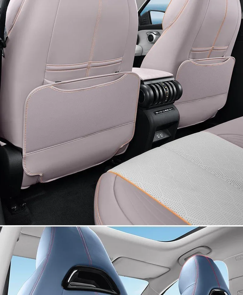 For BYD Yuan Plus Atto 3 2022-2025 Car Seat Back Anti Kick Protector Pad Leather Anti Dirty Protection Mat Interior Accessories