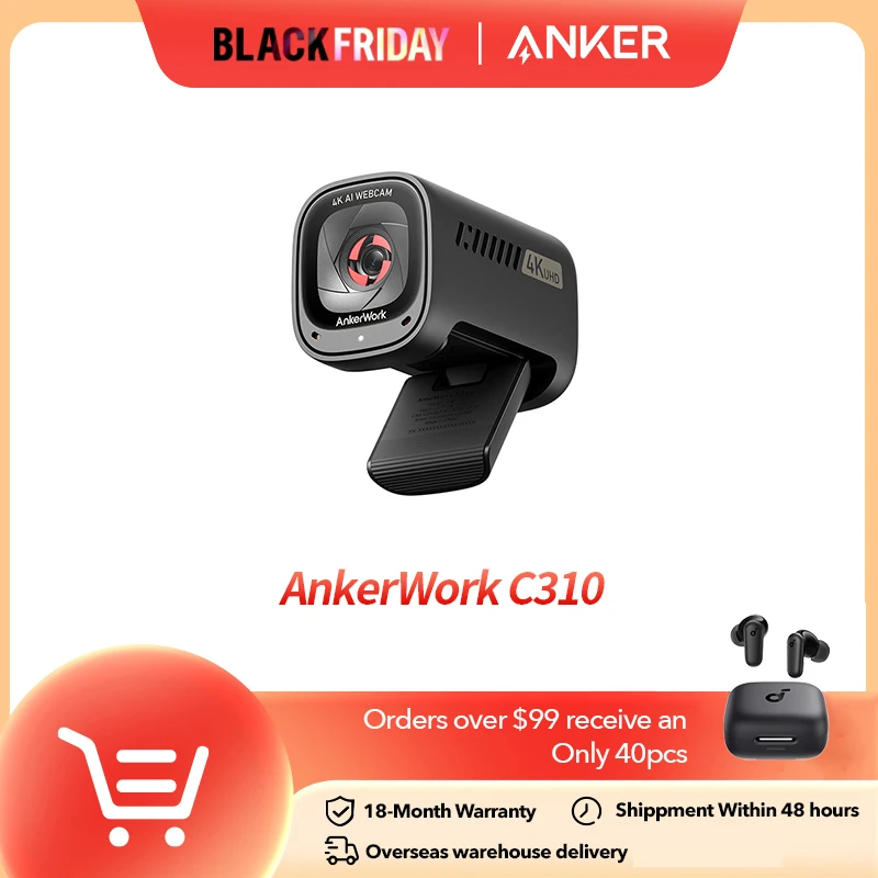 ほぼ未使用】ANKER AnkerWork C310 ウェブカメラ【4K】 ほぼ未使用】ANKER AnkerWork C310 ウェブカメラ【4K】