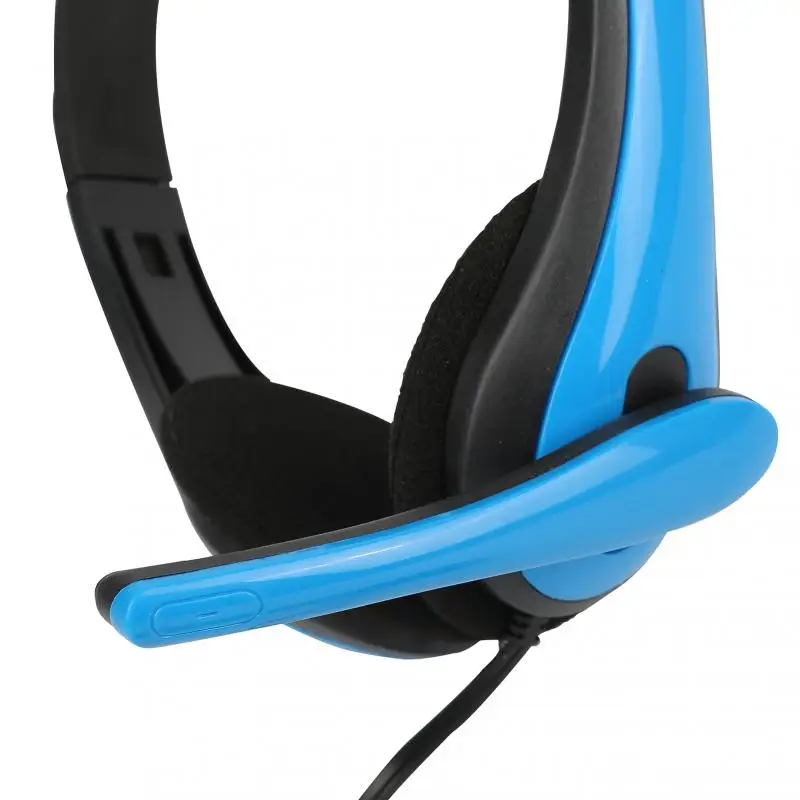3.5mm Wired Headphones With Microphone Universal Headset Noise Reduction Earphone For Computer PC Laptop Voice Call Games