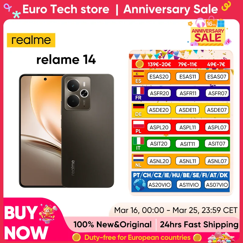 realme145GSmartphoneSnapdragon6Gen46,67