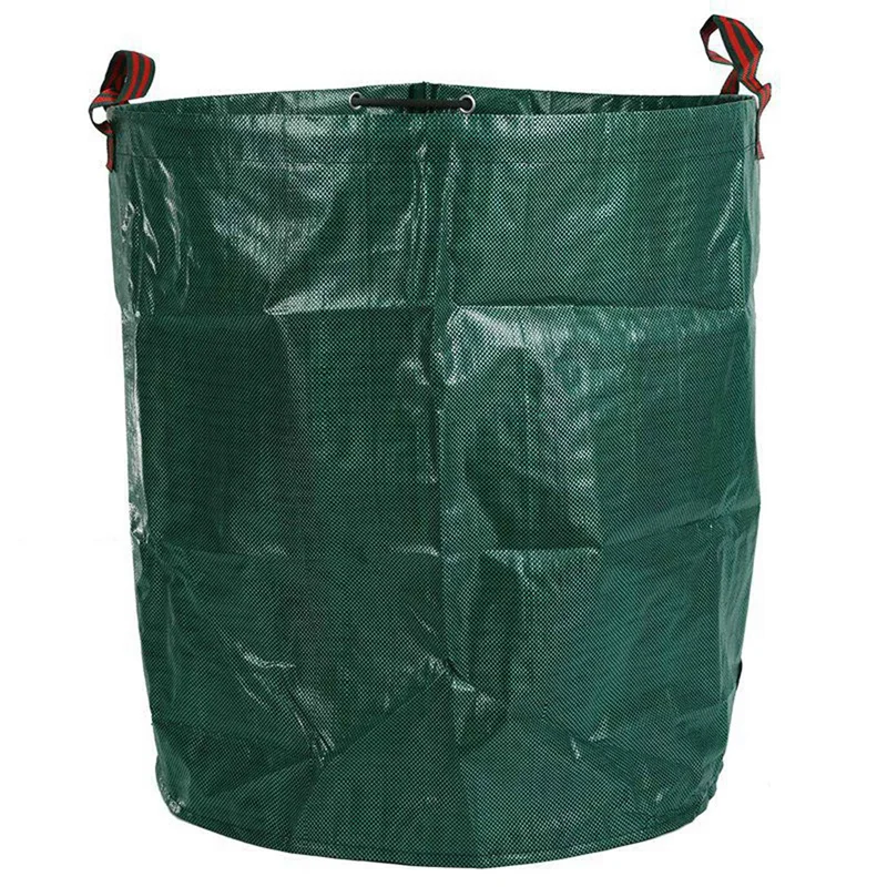 

6X 270L Garden Waste Bag Large Strong Waterproof Heavy Duty Reusable Foldable Rubbish Grass Sack