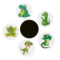 Potty Training Stickers Reusable Cartoon Dinosaur Pattern Sticker for Boys Girls Toilet  Color Changing Pee Stickers 2