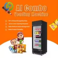 Distributeur automatique de snacks et de boissons en tôle, avec réfrigérateur intégré 5