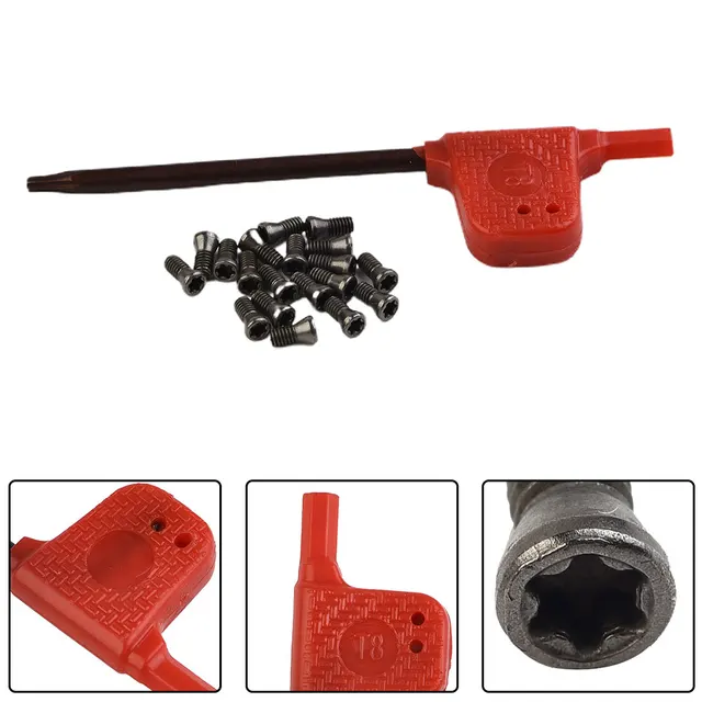 Lot 50 Vis Torx M4x12mm Outils Tour CNC Carbure Tungstène Lot De 50 Vis Torx Pour Outils De Tour CNC - Lames Carbure Tungstène M4 X 12 Mm Fourniture Usinage