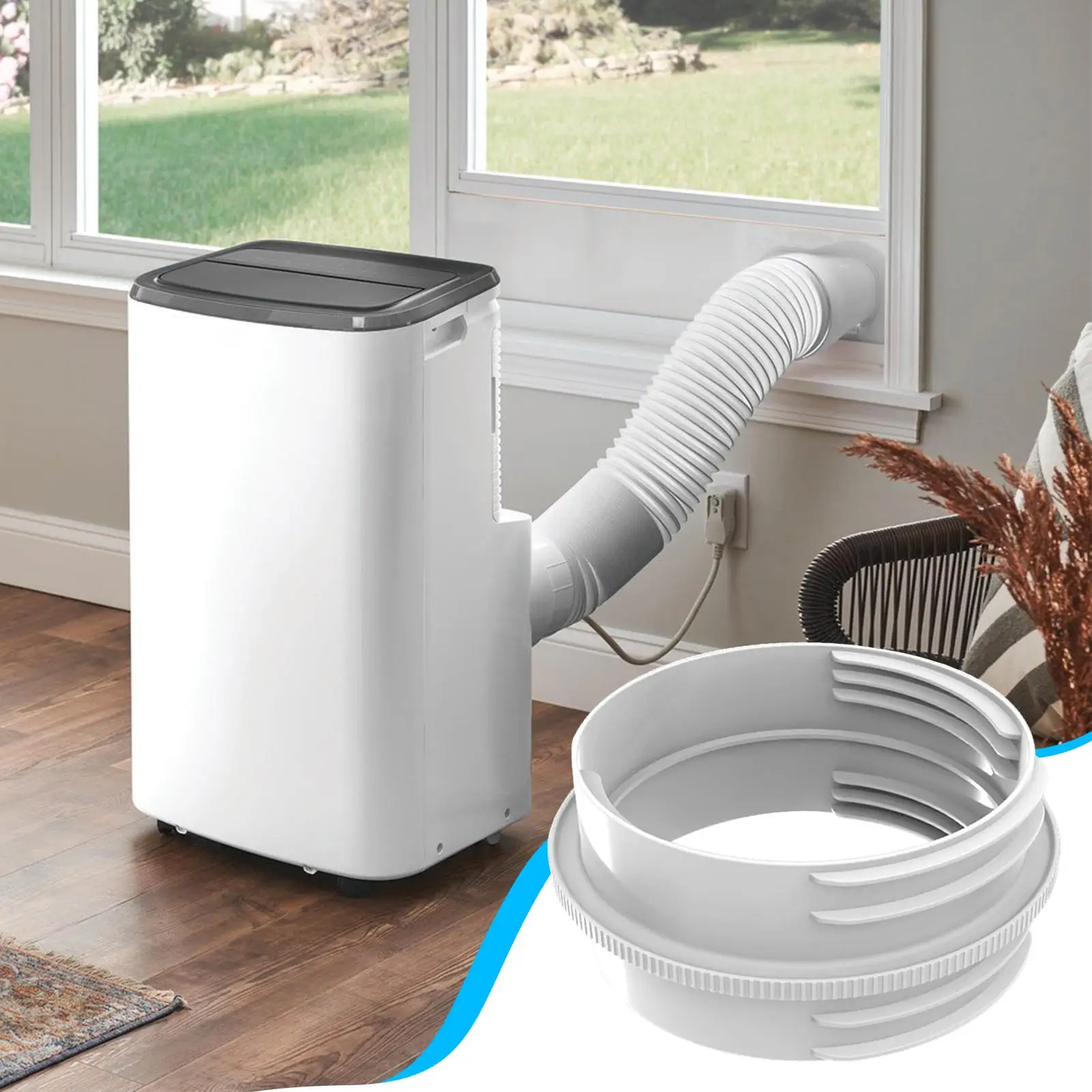 ข้อต่อสายแอร์แบบพกพา ข้อต่อท่อไอเสียแอร์แบบมีฉนวน ข้อต่อสายระบายอากาศแอร์ ข้อต่อขยายสายแอร์ 1