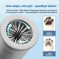 DOGNESS Automatic Paw Cleaner, Electric Dog Cat Foot Washing Cup, USB Rechargeable Pet Grooming Paw Washer 2