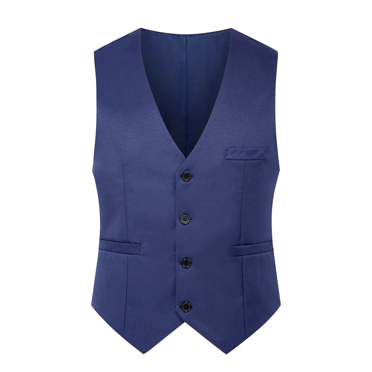 2024 Spring and Autumn New Style British Fashion Men's Suit Vest Slim Waistcoat Men's Vest Korean Style Suit Vest 2