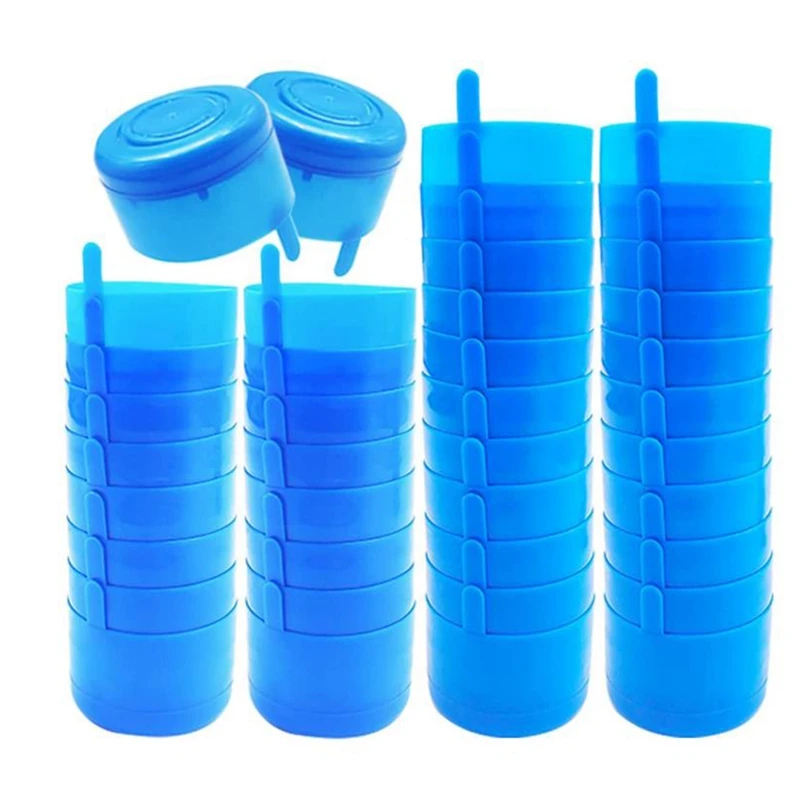 HOT 40 Pcs Water Jug Cap,Anti Splash Water Bottle Caps,Reusable 55Mm