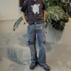 Yao Fashion ERD Luxury Casual Cargo Jeans Streetwear Loose Vintage Ripped Pants High Streetwear HipHop Unisex Trousers For Men 2