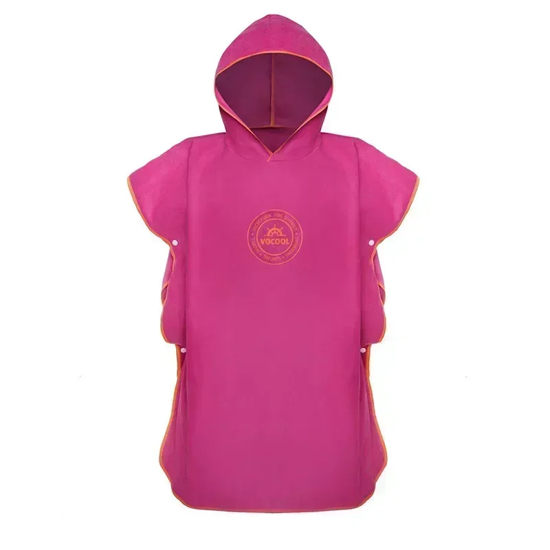 Kids' Hooded Microfiber Swim Cover-Up Poncho - Quick Drying Beach & Bath Towel