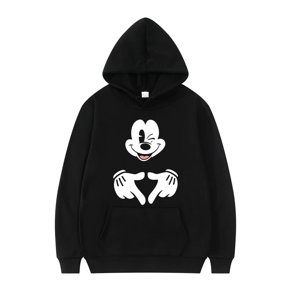 Disney Mickey Mouse Y2K Cartoon Anime Women's Hoodie 2024 New Spring and Autumn Men's Sweatshirt Kawaii Couple Pullover Hot Sale 5