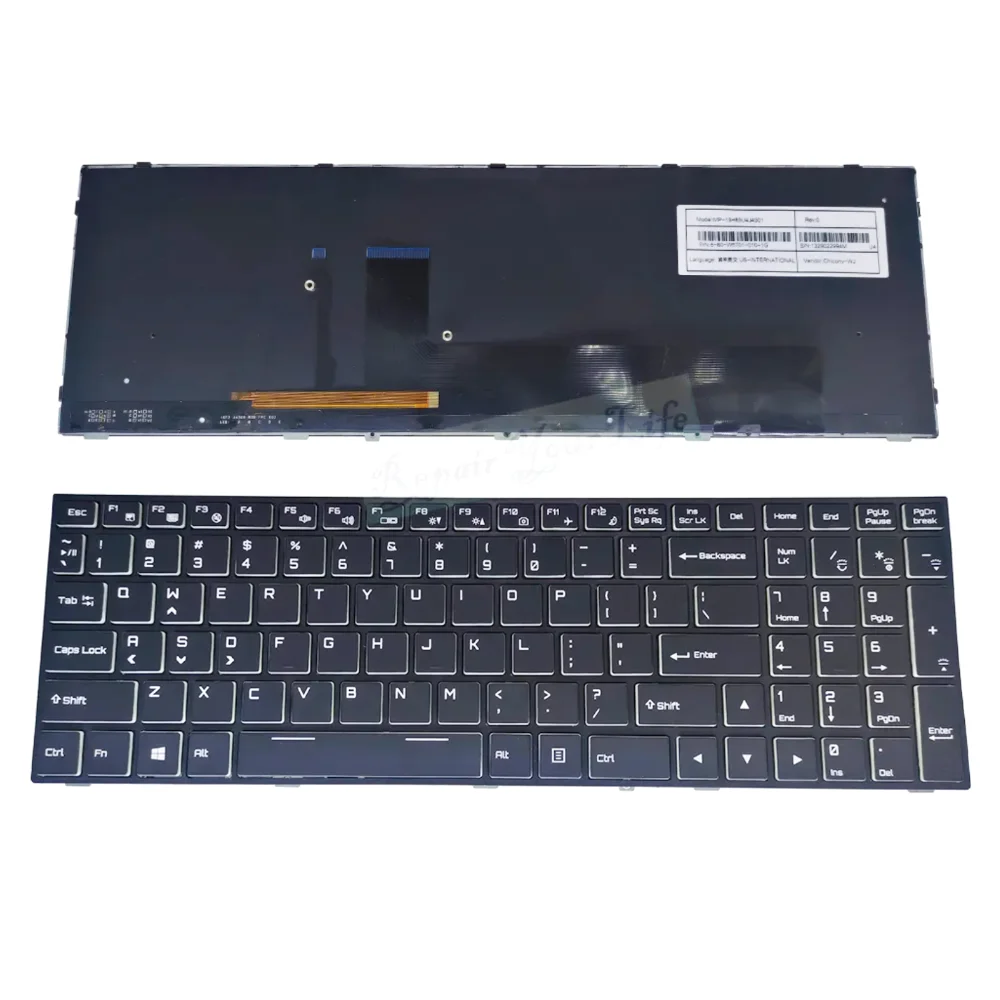 Rgb Backlight Keyboard para Medion Erazer X7847 Schenker Xmg P507 P707 Md60269 Md60290 Md60425 Md60340 Md60342 Md60269 Novo us
