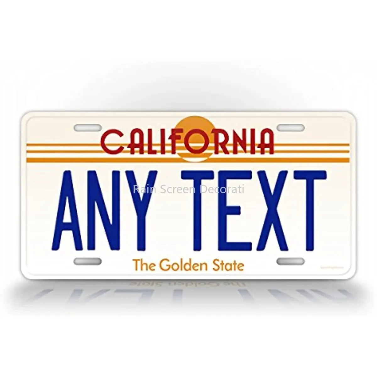 

Custom Vintage California State Auto Tag Official Replica CA License Plate Any Text! Personalized Sign