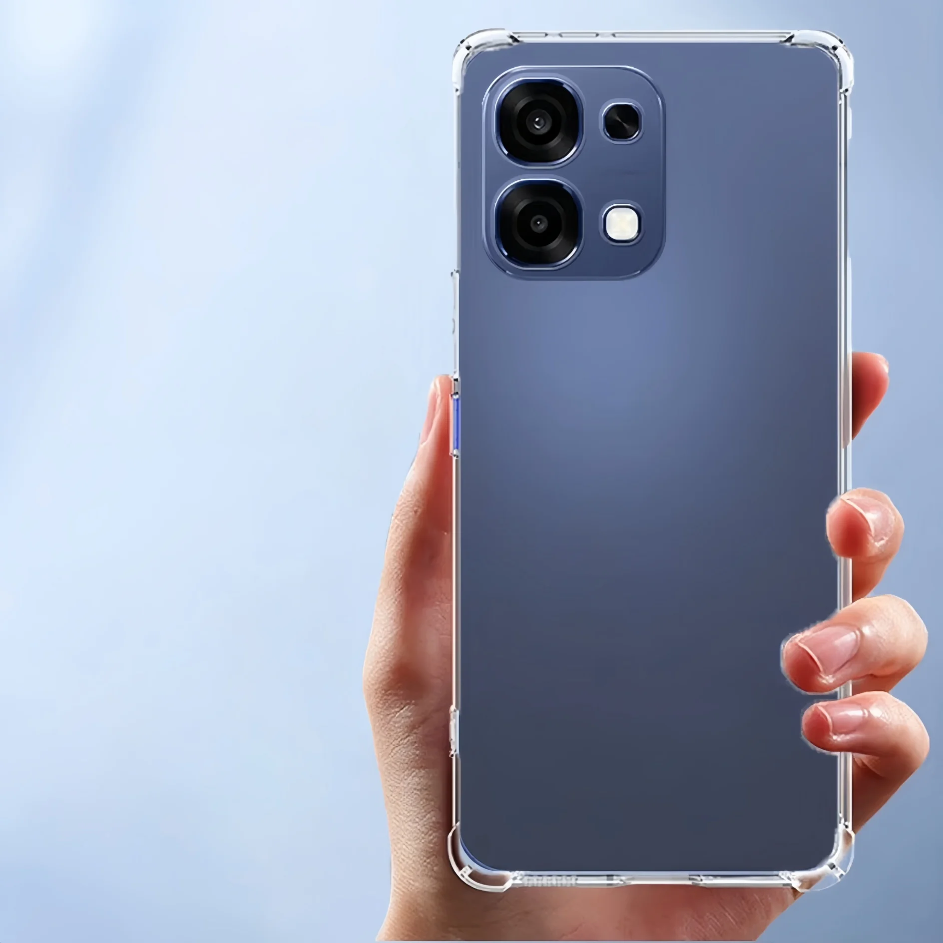 Premium Clear TPU Shockproof Phone Case - Transparent and Anti-Yellowing