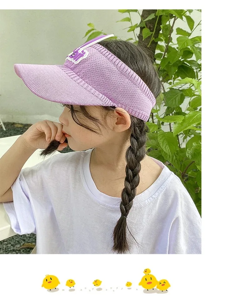 2023 New Sun Children Visors Cute Rabbit Wings Bunny Summer Hat for Kids Boys Girls Hats 3-12years Old_voghion.com