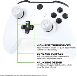 Enhanced Silicone Thumb Grip Caps for Xbox Series S Controller - Set of 2 (8 For Xbox One)