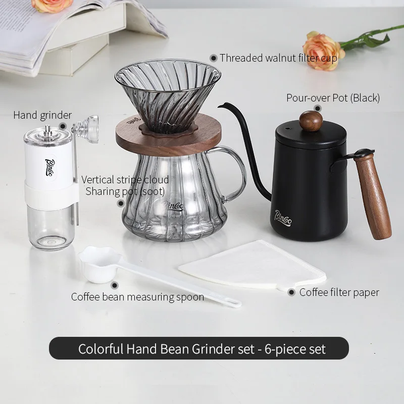 مطحنة قهوة يدوية قابلة للطي من BINCOO، مطحنة محمول...