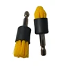 4 Pack Drill Brush Attachment Set Yellow Plastic For Cordless Drill Tile & Grout Drill Brush Set 2