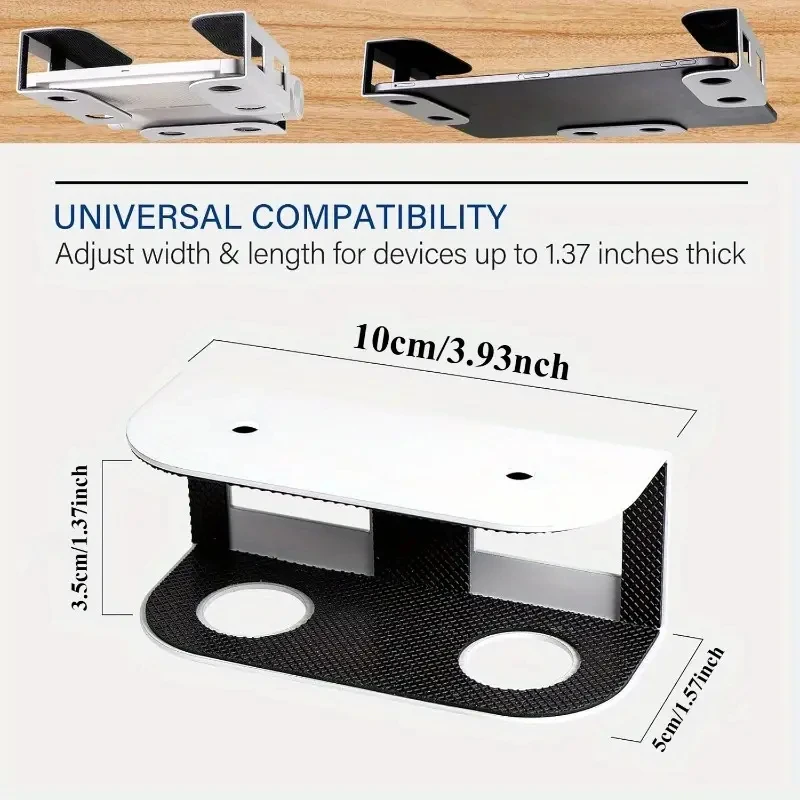 Under Desk Laptop Mount Metal Under Desk Shelf Holder for Laptop for Mac Mini Ma