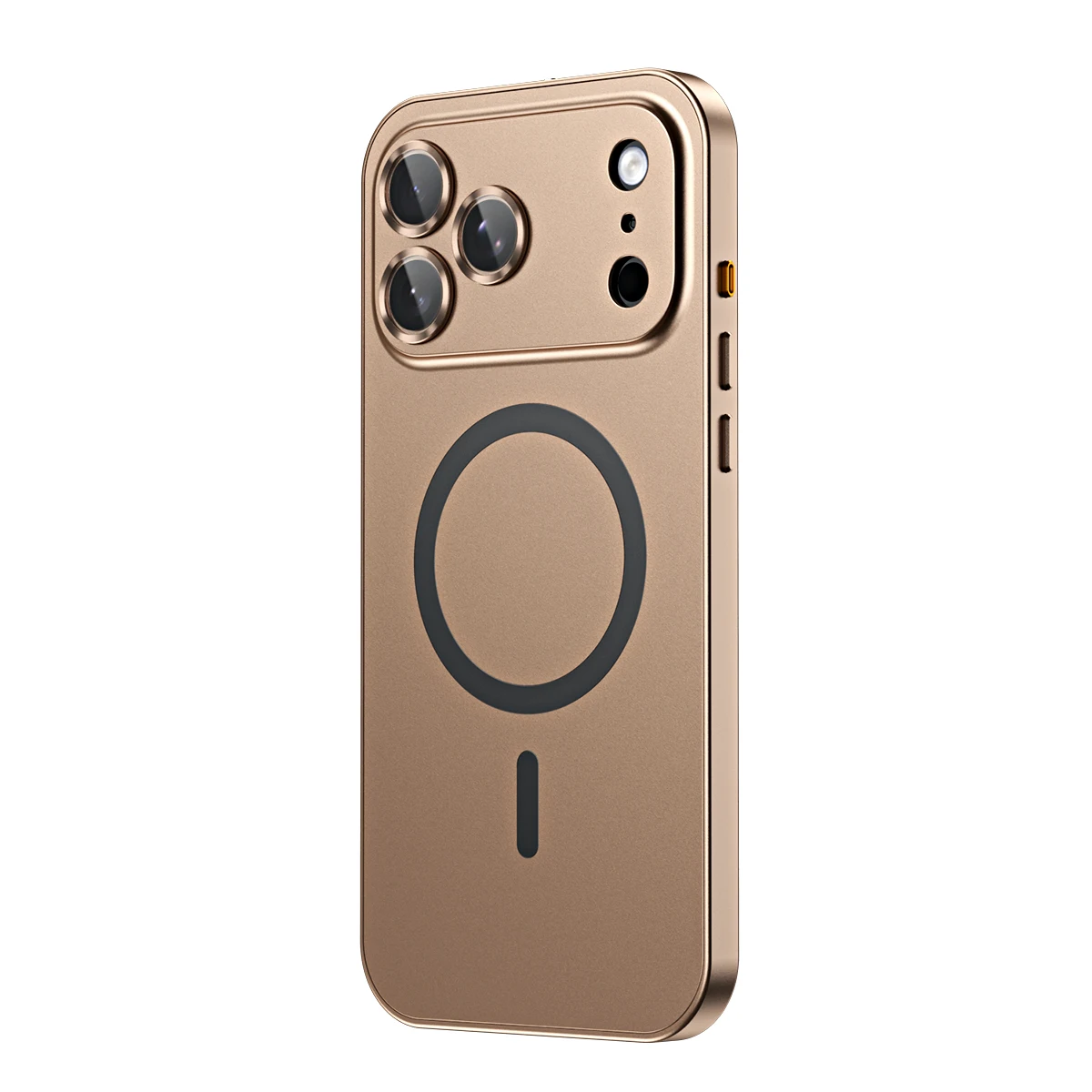 Elegant Aluminum Magnetic Phone Case with Air Lens Glass Protection