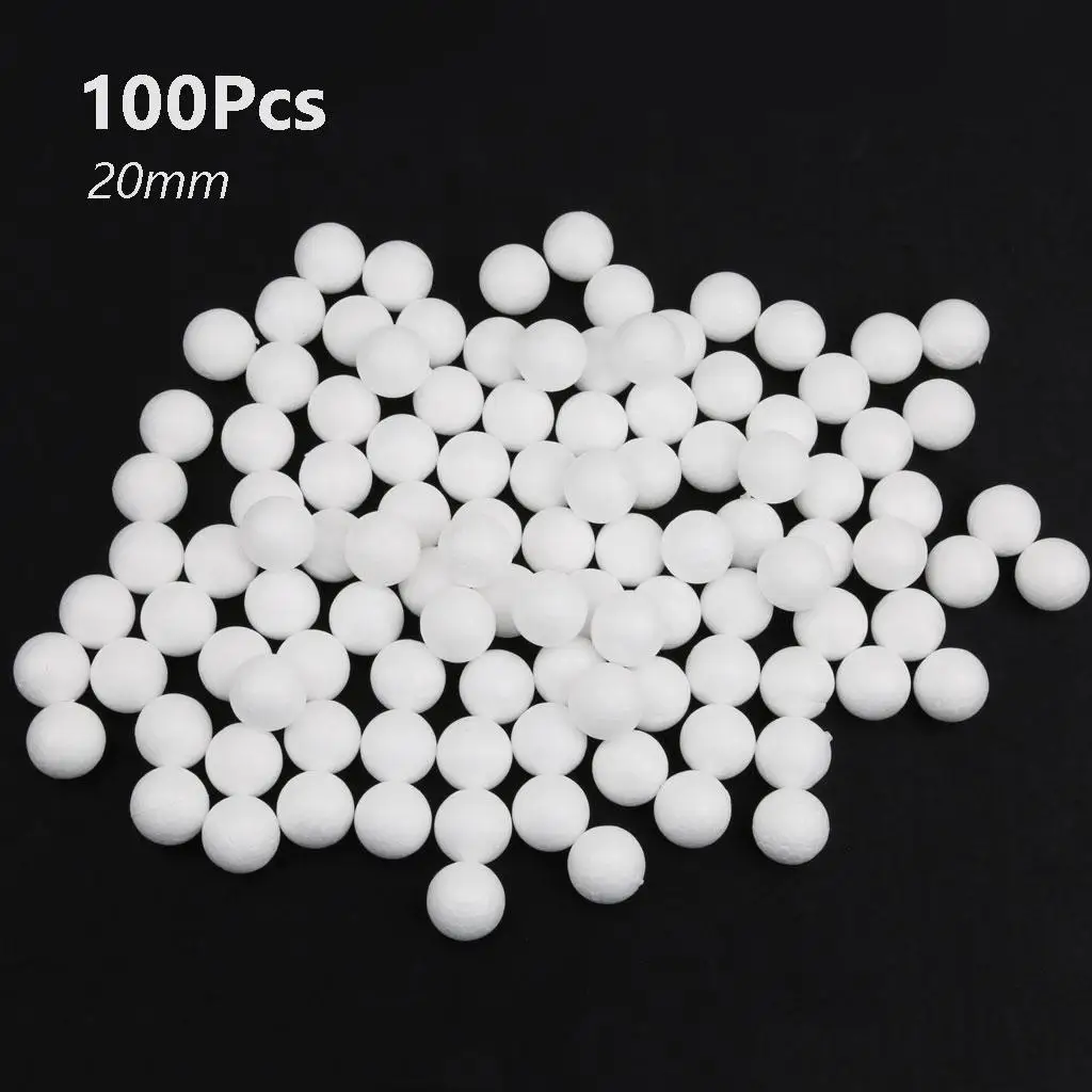 Polystyrene Foam Craft Balls Smooth White Spheres for Sculpting Foam DIY Projects and Home Decor