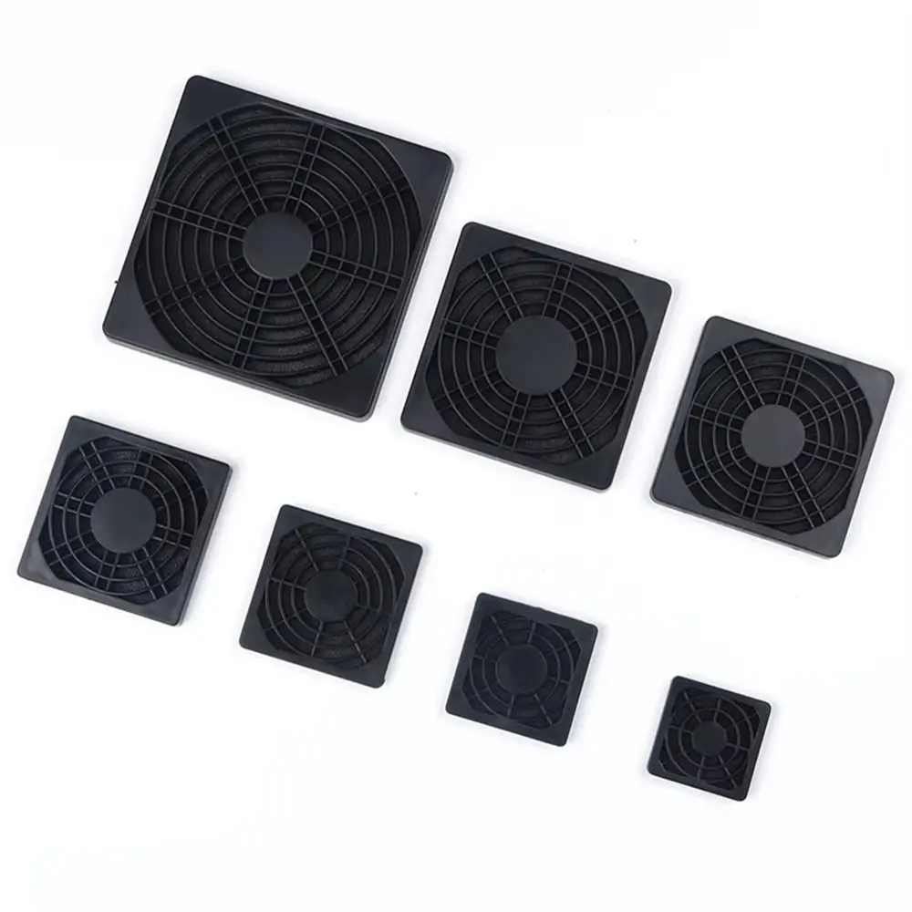 4Pcs Guard Grill Protector PC Computer Fan Filter 40/50/60/80/90/120mm Cleaning Case Fan Dust Filter ABS Case 3in1